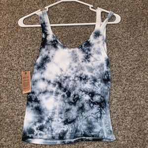 Tie-Dye American Eagle Crop Tank